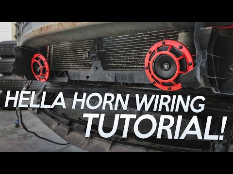 Hella Supertone Horn WIRING Tutorial!