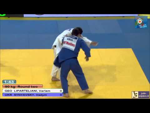Judo 2014 European Championships Montpellier: Liparteliani (GEO) - Synyavsky (UKR) [-90kg]