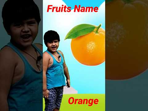 Learn Fruits Name in English | Fruits Name Orange, Coconut | #shotrs #shortsfeed #fruits