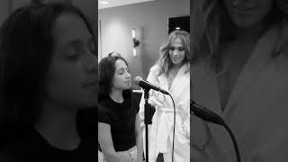 JLo&#39;s daughter&#39;s vocal rehearsal #shorts