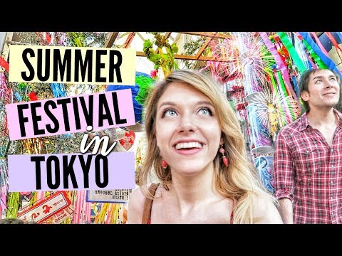 和我一起走過日本的夏季節日：ASAGAYA TANABATA MATSURI//東京。 (WALK WITH ME THROUGH A JAPANESE SUMMER FESTIVAL: ASAGAYA TANABATA MATSURI// TOKYO)