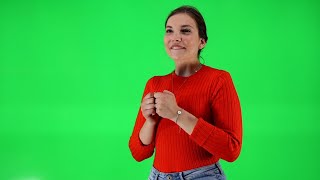 Download lagu Happy Girl | Green screen background | Girl Face Expression | non copyrighted footages | NCF #shorts mp3