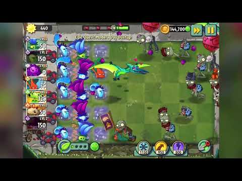 Plants vs zombies 2 / Epic Quest / Modern Day Dustup! / Level 2