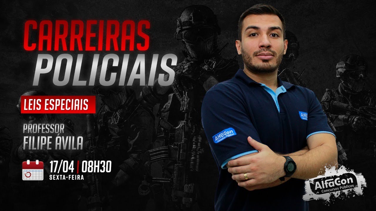 AO VIVO I Aula de Legislação Especial - Lei de Tortura - 9455/97 para Carreiras Policiais - AlfaCon