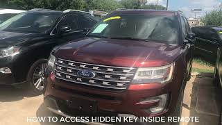 How to Access Hidden Key Inside Ford Explorer Remote / Remote Battery Size