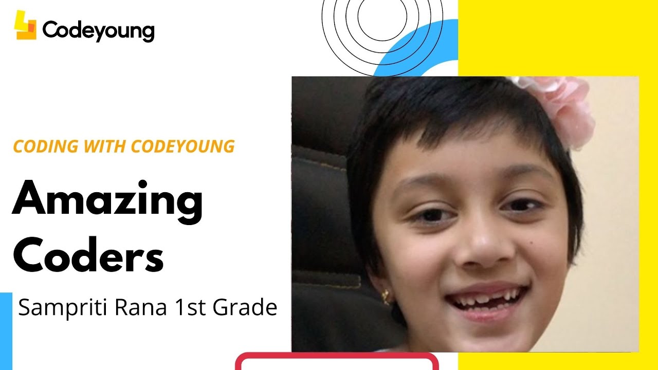 A game made with Scratch programming by 1st Grade Student! l Coding with Codeyoung