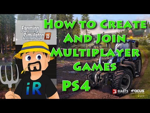 Farming Simulator 15 - PS4 - How to  Create and  Join Multiplayer Games