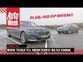 BMW 745e vs Mercedes-Benz S560e - AutoWeek Dubbeltest - English subtitles
