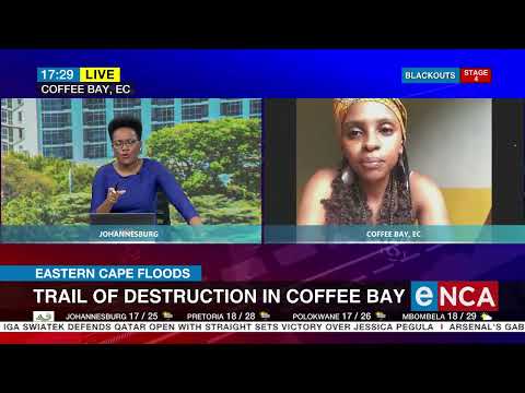 Eastern Cape Floods Roads collapsed, residents trapped in Coffee Bay