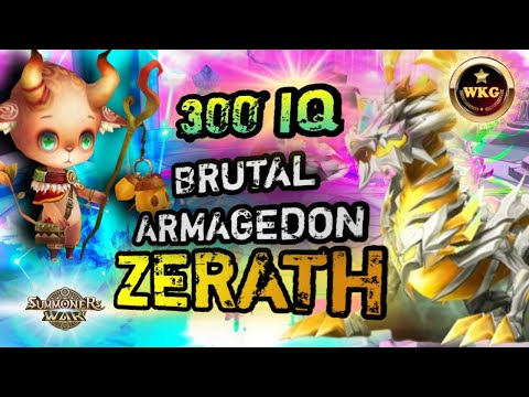 AMAZING TRAP WITH RACUNI GIVE ARMAGEDON TO ZERATH IN RTA SUMMONERS WAR