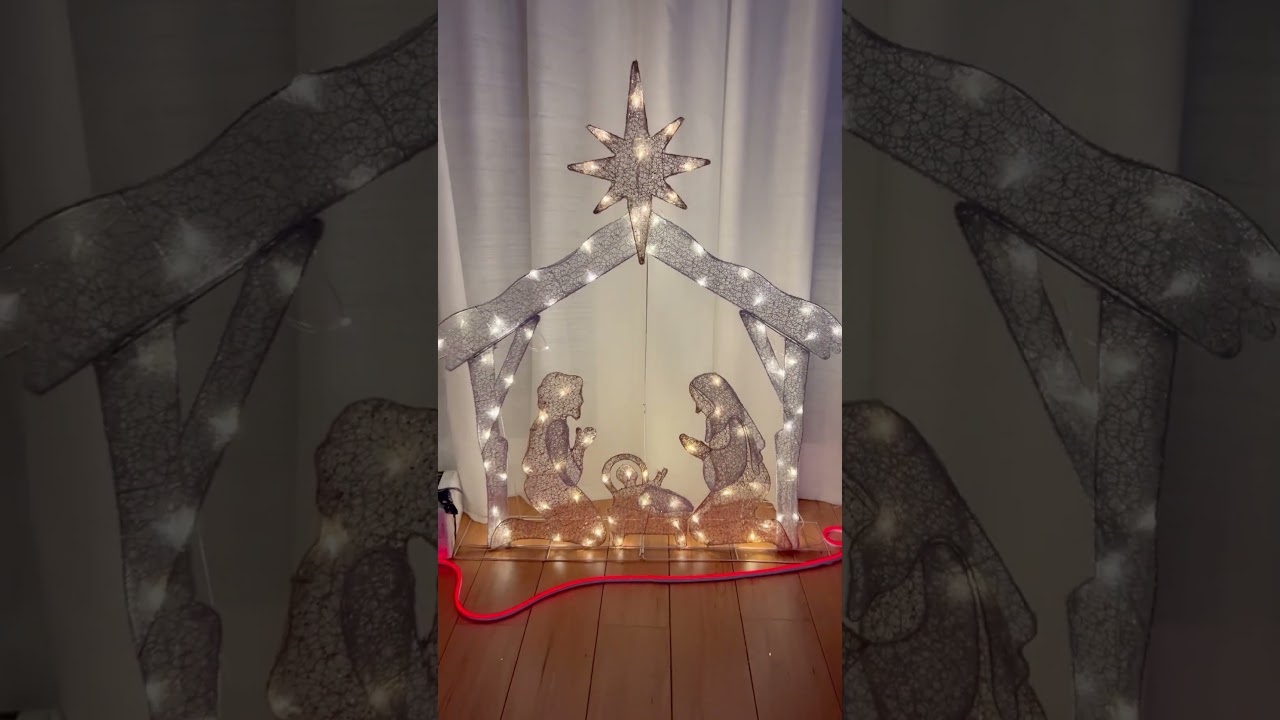 Christmas Nativity Scene Light Set for indoor and outdoor decoration