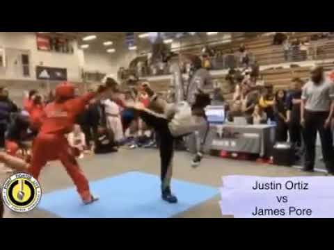 Justin Ortiz vs James Pore -  North Georgia Open - Point Fighting