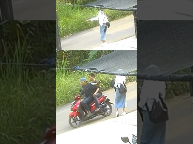 Jambret HP Terekam CCTV di Nanggerang