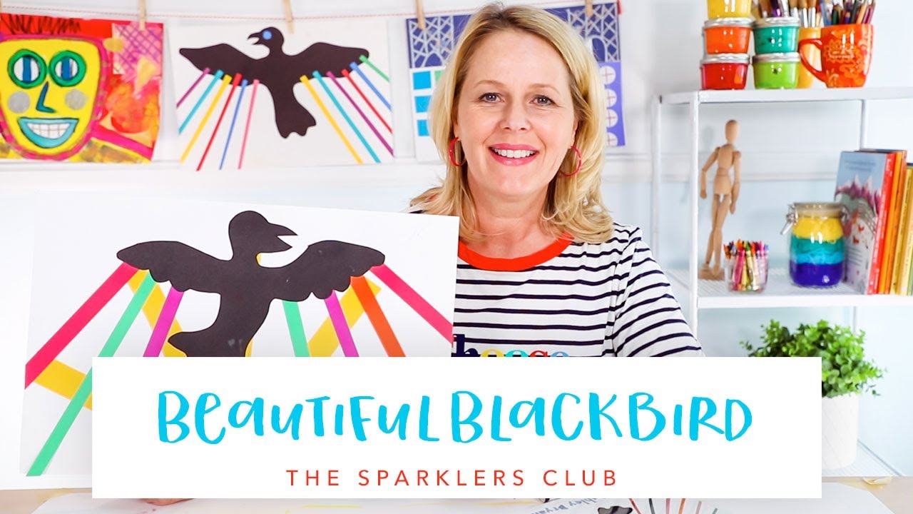 Beautiful Blackbird | BLACK HISTORY MONTH ART PROJECT