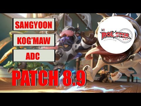 ROX Tigers Sangyoon - kog'Maw vs Caitlyn ADC Patch 8.9