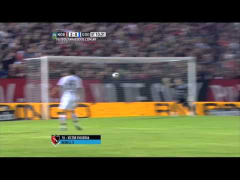 Gol Figueroa.  Newell's 2 - Godoy Cruz 0. Fecha 10. Torneo 2015. FPT