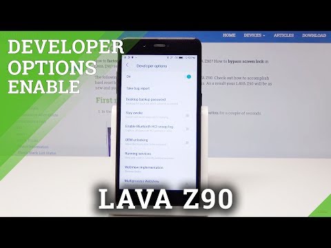 Developer Options LAVA Z90