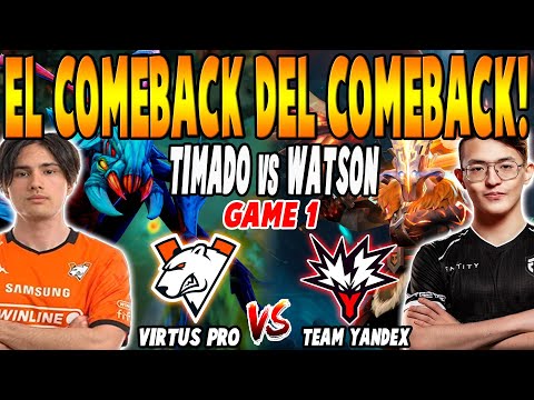 VIRTUS PRO vs TEAM YANDEX [GAME 1] BO3 - TIMADO vs WATSON - DREAMLEAGUE SEASON 27 DOTA 2