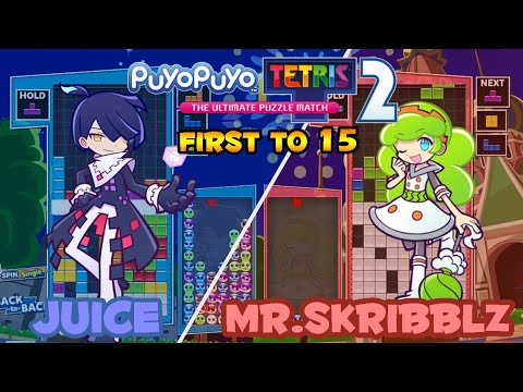 Puyo Puyo Tetris 2 -[Swap] Juice (Squares) vs Mr.Skribblz (Ess) FT15