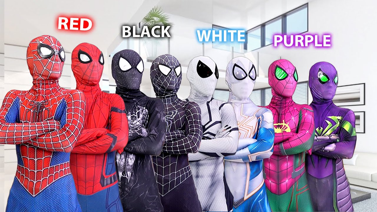 PRO 6 Spider-Man Bros dan kompilasi COLOR Day ( 1 jam oleh FLife TV )