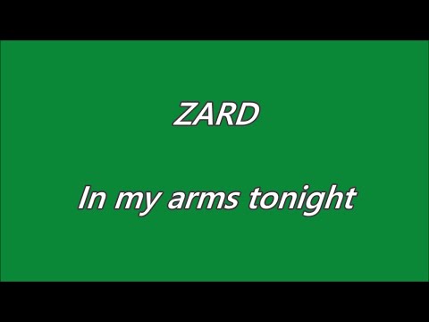 ZARD　In my arms tonight