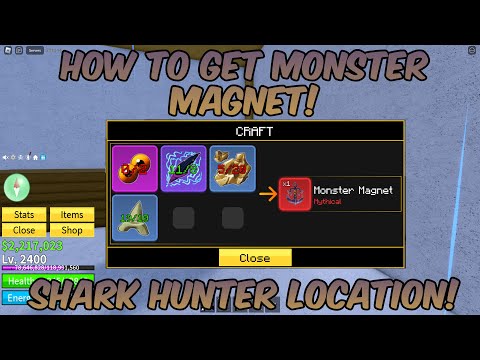 How To Get Monster Magnet! (Shark Hunter Location!) | Blox Fruits Update 20 Roblox Guide