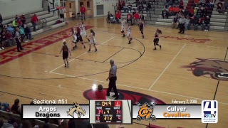Argos Girls Basketball Sectional SemiFinals vs Culver
