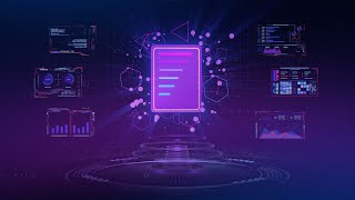 Cyberpunk Futuristic File Icon Background video | Footage | Screensaver