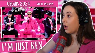 First Time Watching I'M JUST KEN - Ryan Gosling OSCARS 2024 | Vocal Coach Reaction (Analysis)