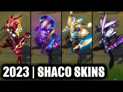 ALL SHACO SKINS SPOTLIGHT 2023 | League of Legends