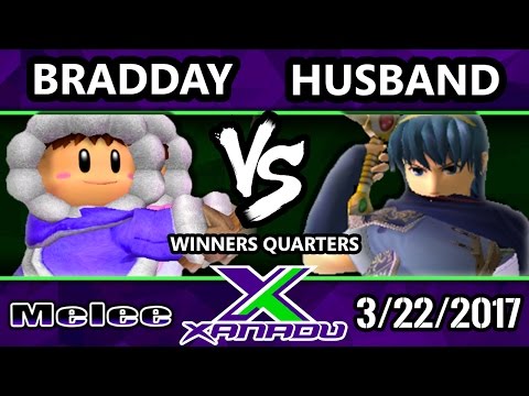 S@X 194 - Bradday (Ice Climbers) Vs. Husband (Marth) - SSBM Winners Quarters - Smash Melee