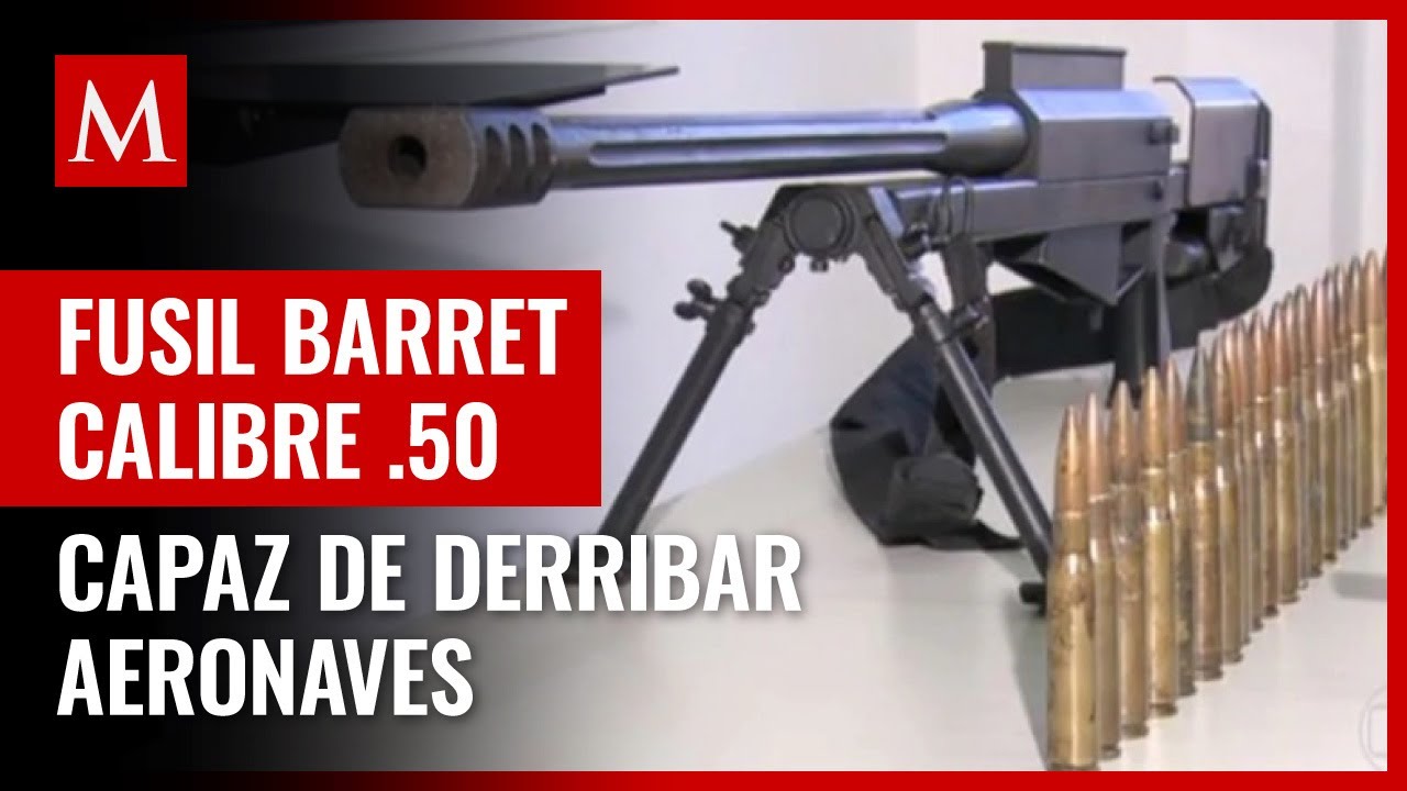 Fusil Barret calibre .50 asegurado en Topilejo, una de las armas más poderosas del mundo