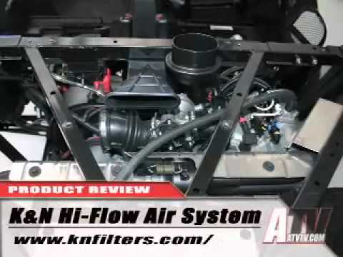 ATV Television - K&N Air Filter System install on Polaris RZR