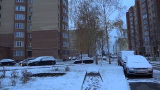 preview picture of video 'Первый пушистый снег 20 октября. Егорьевск.  t -2 °C   Moscow region, Russia'