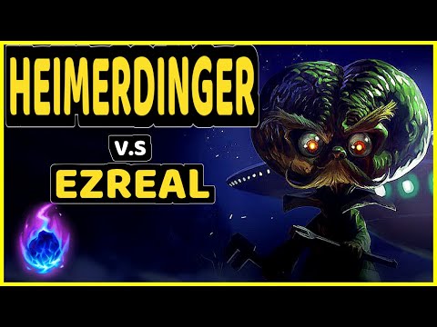 EVANRL (HEIMERDINGER) vs EZREAL - BOTTOM ADC GAMEPLAY - NA Ranked GRANDMASTER