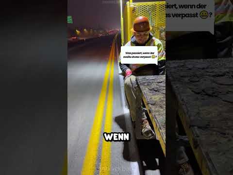 Der Arbeiter rettete seinen Job in letzter Sekunde 😱