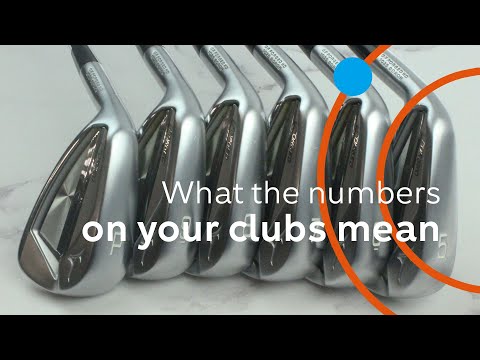 Part of a video titled What do the numbers on my golf clubs mean? [Beginners Guide] - YouTube