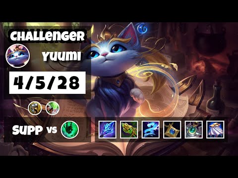 Yuumi Support 11.6 Challenger Gameplay Replay - S11 (4/5/28) - TURKISH