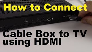 How to Connect Cable Box to TV using HDMI