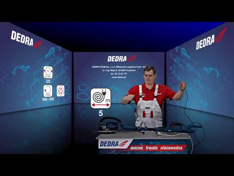 Šlifuoklis sienoms DEDRA DED7766, 750W, LED video