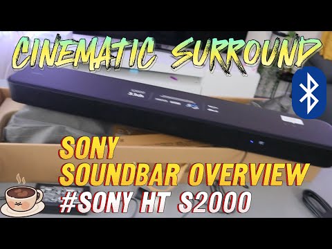 Thumbnail for SONY HT S2000 3.1 Channel 250W Dolby Atmos® / DTS: X® Soundbar With Cinematic Surround Overview !!