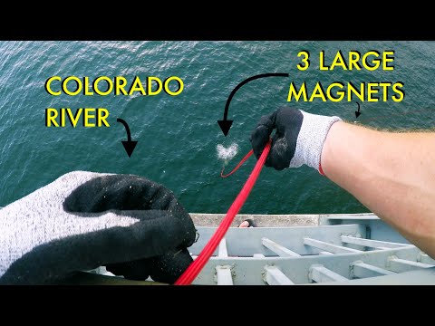 I Sent THREE BIG MAGNETS Into The Colorado River