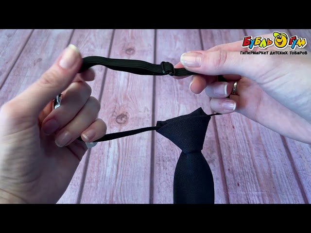 Галстук Lanson Kids однотонный без рисунка синий - видео