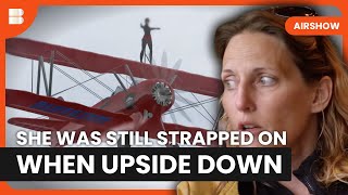 Engine Quits Inverted Wing Walker Survives Roll | Airshow