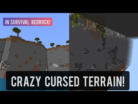 UseFool - How To Make CURSED terrain in Minecraft Bedrock 1.17!
