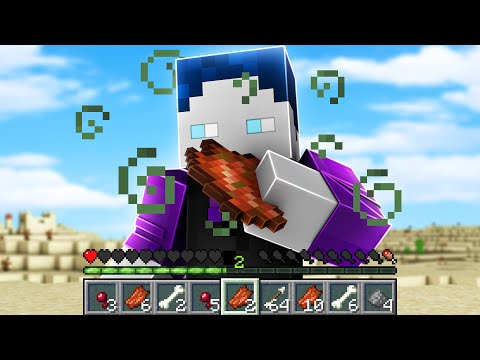 UNBELIEVABLE: BastiGHG Survives Minecraft with ONLY Monster Drops!