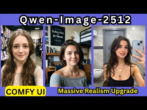 Qwen-Image-2512 ComfyUI Tutorial: Photorealism Boost - Easy Setup + Lightning 2026