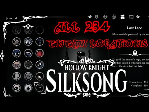 Hollow Knight Silksong All 234 Enemy Locations - GogetaSuperx
