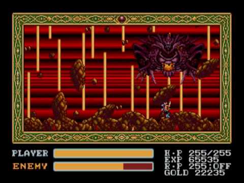 Ys III (Genesis) Final Boss Demanicus (No Damage & Rings) Part 1/2