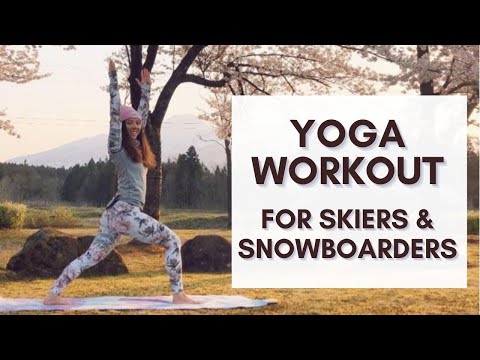 Yoga Workout for Snowboarders and Skiers | intermediate yoga class to get you snow ready
